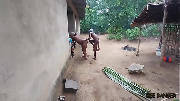Village ameatur in the kitchen with_two long_dick
