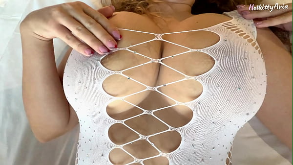 Busty blonde latina slut makes me_horny with her big fantasy tits_and makes me give her a_creampie_quickly_- Homemade Amateur Sex